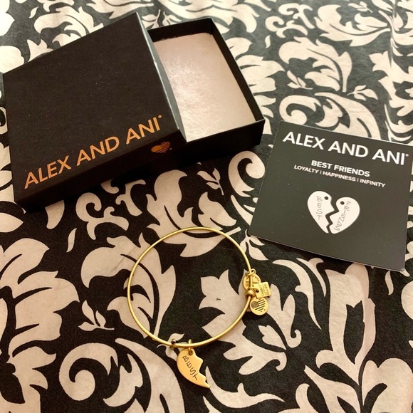 Alex and Ani Friendship Bangle Bracelet-"Best band" - Picture 2 of 4
